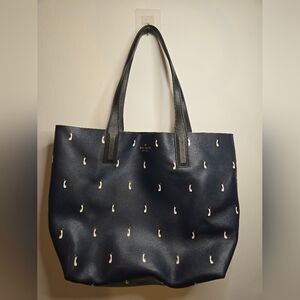 Kate Spade Penguin Reversible Navy Blue Tote